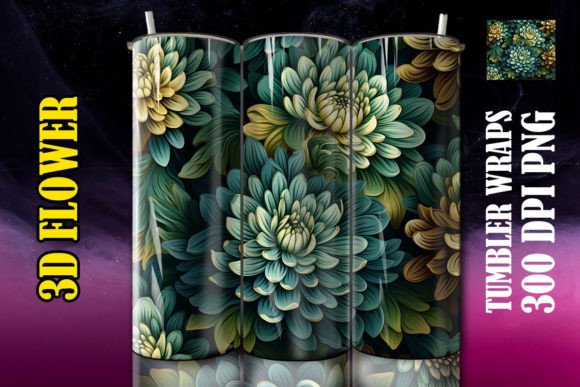 3D Chrysanthemum Flower Tumbler 3 Design Guide