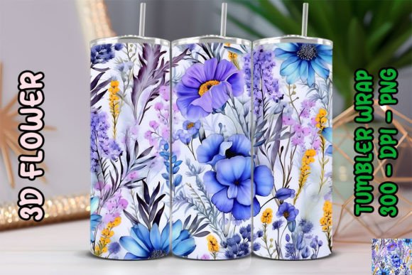 3D Flower Tumbler 48: A Comprehensive Guide to the Digital Sublimation Design
