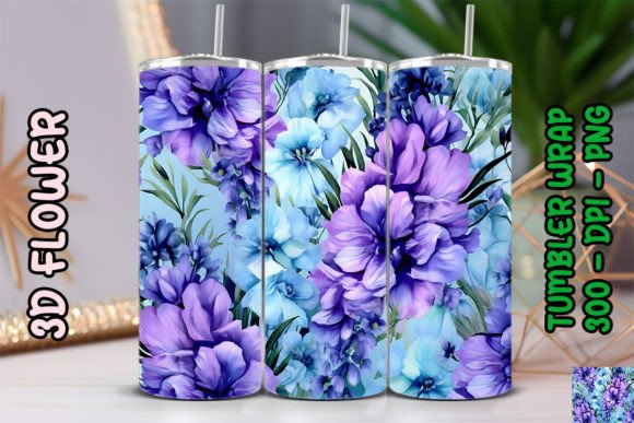 3D Flower Tumbler 6: A Practical Guide to Using This Digital Sublimation Design