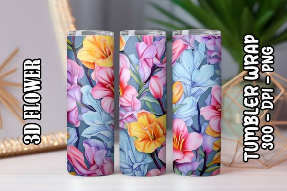 3D Flower Tumbler 95: Elevating Custom Drinkware with Digital Precision