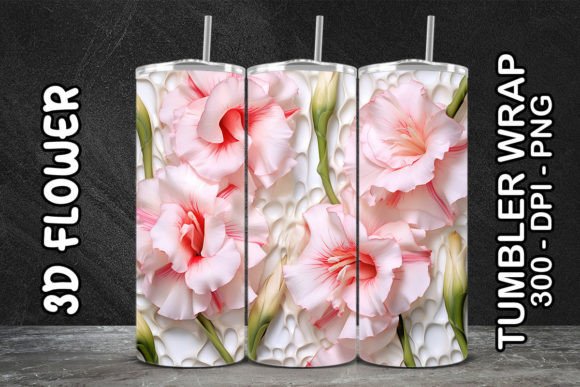 3D Gladiolus Flower Tumbler 1: A Practical Guide to Digital Sublimation Success