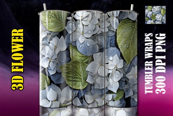 Elevating Sublimation Design: The Strategic Value of the 3D Hydrangea Flower Tumbler 2