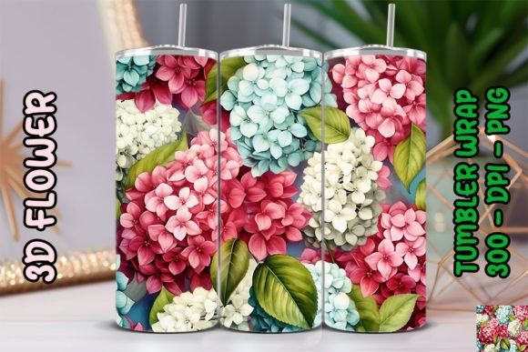 Elevating Sublimation Projects with the 3D Flower Tumbler 46 Design System