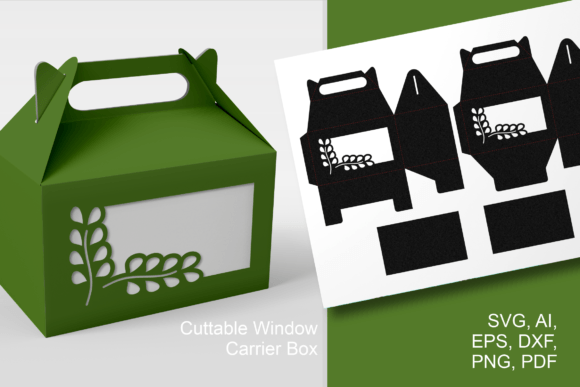 Herb Corner Window Gable Box Template: Elevating Handmade Packaging
