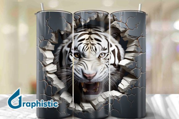 Integrating Tiger 3D Smash Wall Art Background 02 into Professional and Personal Design Workflows