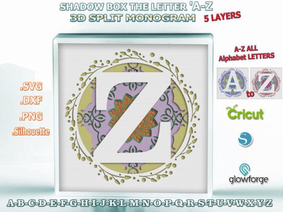Shadow Box Letters A-Z File Bundle Guide