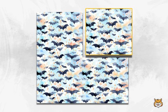 Watercolor Bats Seamless Pattern 3 Design Guide