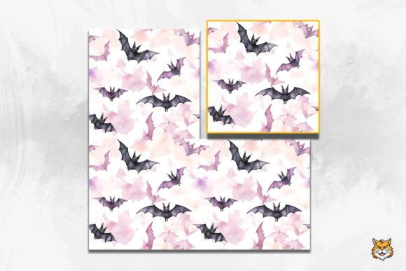 Watercolor Bats Seamless Pattern for Creative Projects