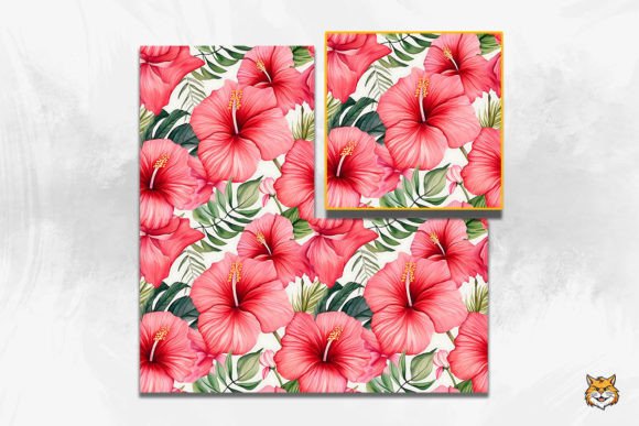 Watercolor Hibiscus Seamless Pattern: A Guide to Tropical Design Versatility