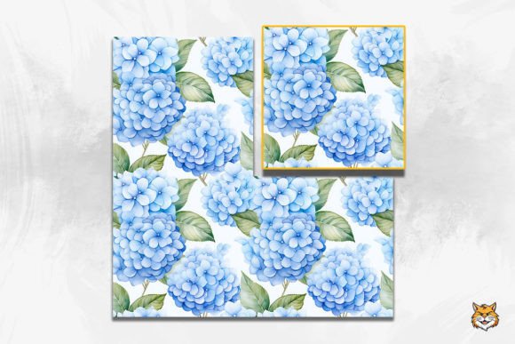 Watercolor Hydrangea Seamless Pattern 3 Design Guide